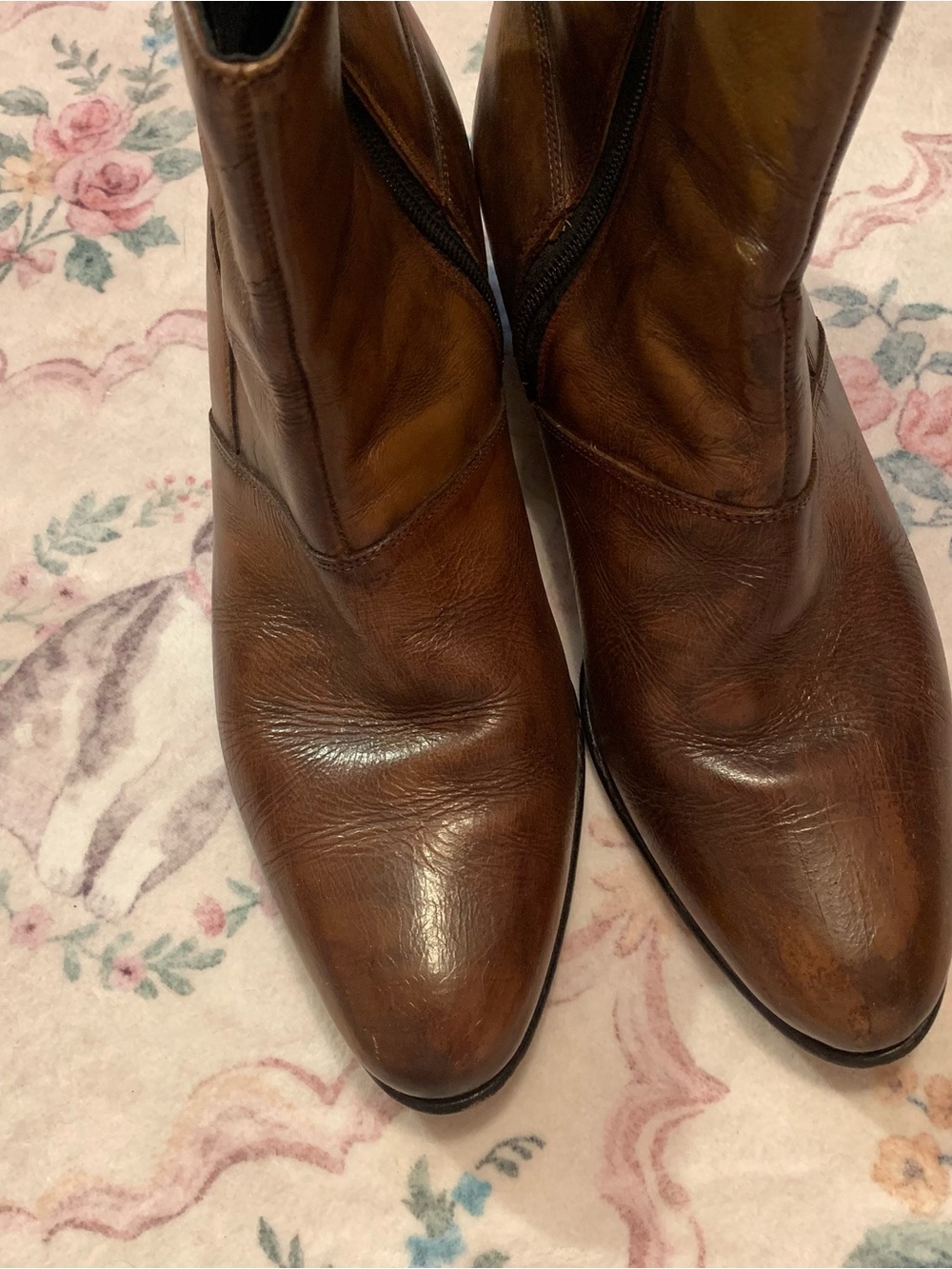 SAHARA Brown Leather Men's Ankle Boots